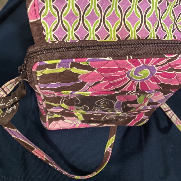 Vera Bradley Retired Purple Punch Quilted Paisley Crossbody Purse - Picture 11 of 11